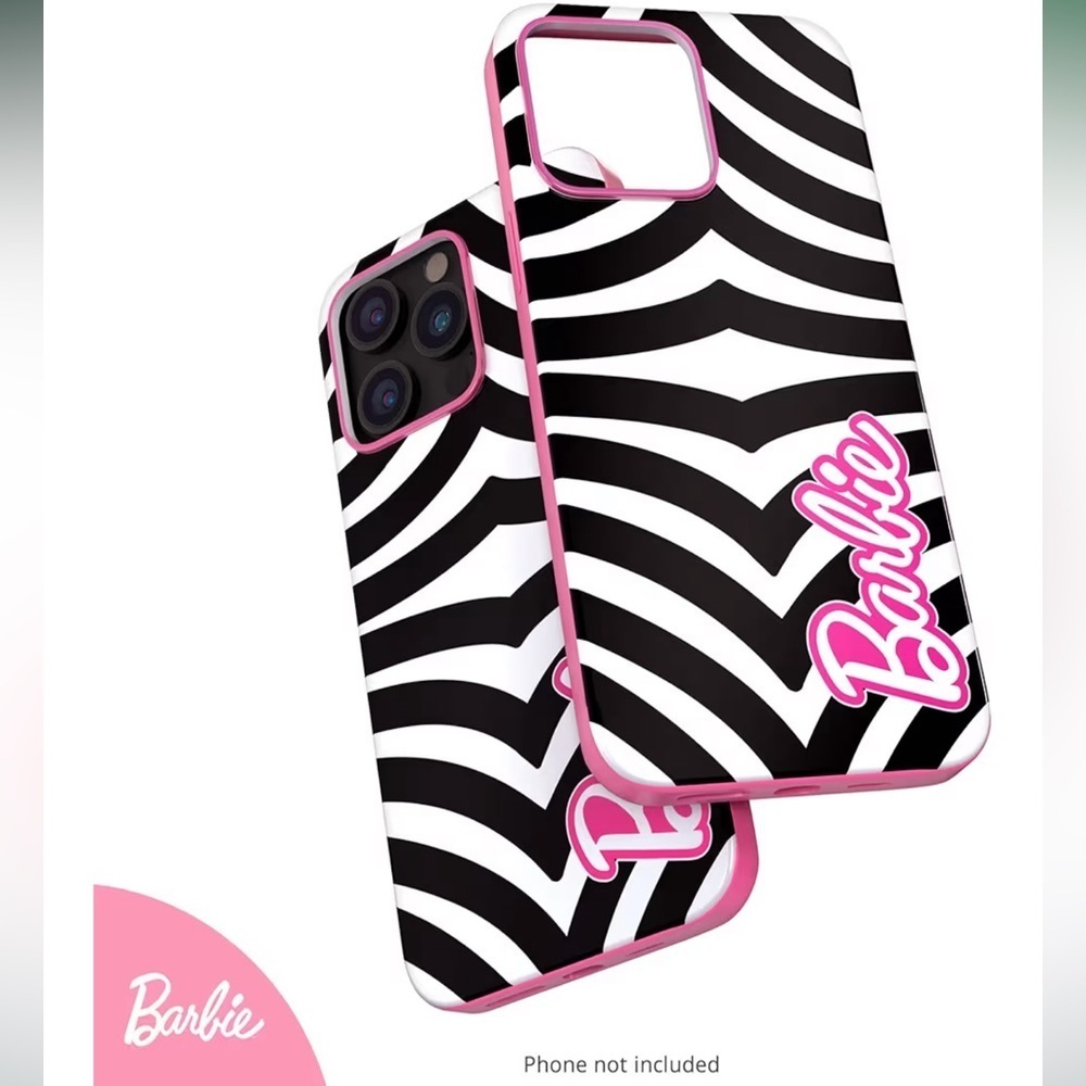 Barbie Black & White + Classic pink Phone Case for iPhone 14 Pro Max - Picture 7 of 16